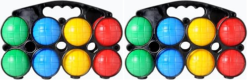 Weible Spiele Set Pétanque - Plastique - 8 Pièces - 4 Personnes (Lot de 2)