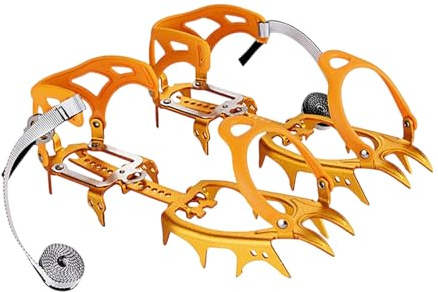 Crampones para Hielo | 14 Garras Herramienta De Tracción,Agarrador para Hielo Y Escalada,para Botas De Mujer Invierno Senderismo Escalada Caminata Exterior