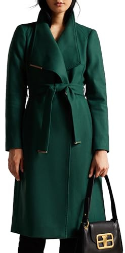 Ted Baker Rose-Midi Length Belted Wool Wrap Co