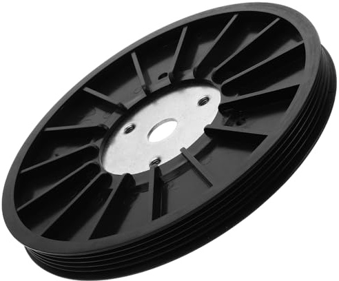 Tofficu Polea de Transmisión para Bicicleta Estática 5pk de Abs Compatible Bicicleta de Fitness para Uso en Interiores, Disco de Cinturón Dinámico, Accesorio de Repuesto para Ejercicio