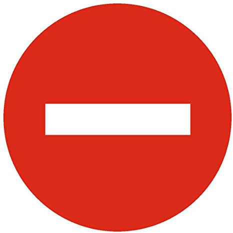 Panneau Sens interdit - Rigide Ø300mm - 4060101