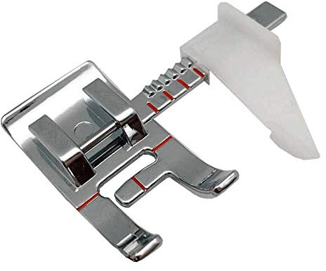 La Canilla - Piedino con guida regolabile per macchine per cucire Alfa, Singer, Brother, Lidl, Silvercrest (universale, a scatto)