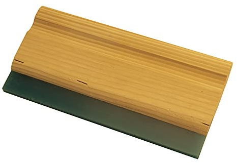 CPL Fabbrika Racla in Legno per Serigrafia. 33 Cm. Impugnatura in Legno. Vulko 75 Shore