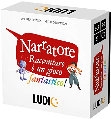 Ludic - Narratore - Raccontare è un Gioco Fantastico! | Gioco da Tavolo per Tutta la Famiglia, Giochi Di Società Per Adulti e Ragazzi per Allenare la Fantasia. Regalo Compleanno, Regalo Natale