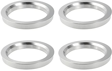 X AUTOHAUX 4 anelli di centraggio per mozzo in lega di alluminio, diametro esterno da 72,6 mm a diametro interno 56,6 mm, distanziatori per ruota