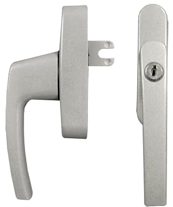 Roto Siegenia Si Aubi Alu500 aluminium lutande vridning fönsterhandtag ersättningsgaffel och blad (silver)