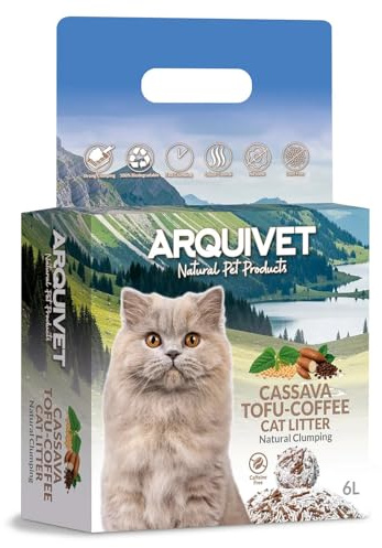 Cassava + Tofu + Café - Cat Litter - 6L - Arquivet