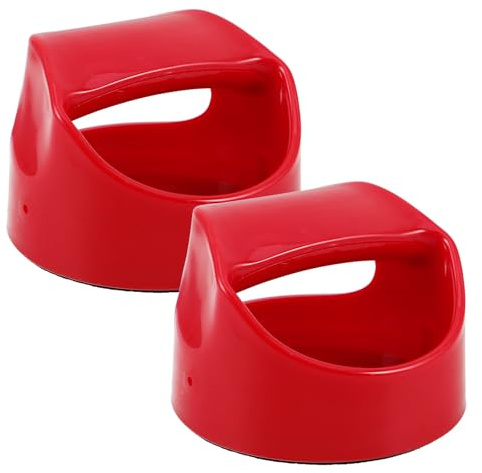 SHINEOFI 2 Pièces Outil de Gravure Baren en Plastique Rouge Robuste pour Impression sur Bloc, pour Linogravure et Scrapbooking, Matériau Caoutchouc et Plastique