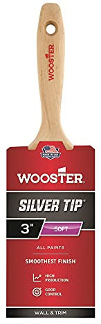 Wooster Brush 5222-3 Paintbrush, White and Silver, 3 Inch