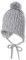 Sterntaler Unisex Kinder Strickmütze Mit Bommel Beanie Hat, Silber Melange, 45 EU