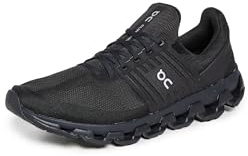 ON Running Women Cloud Waterproof Sneaker, 99986 Black Lunar, 4 UK