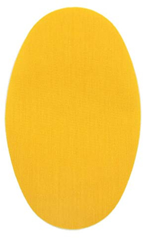 Haberdashery Online - 6 Iron-On Knee Pads Elbows for Clothes Protection & Repair, Suitable for Trousers, Jackets, Sweaters, Shirts, 16cm x 10cm, Size M, Gold Color