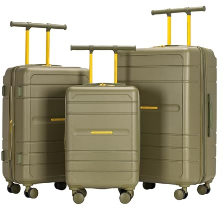 French Connection Le Voyage Luggage Set, Sage, 3 Piece Set