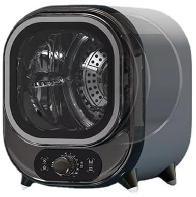 Asciugatrice a Condensazione, Asciugatrice Elettrica, Mini Centrifuga Portatile, 5 Modalità di Asciugatura, Carico di 0,8 kg, Asciugatrice a Tamburo in Acciaio Inossidabile, Asciugatrice Ventilata(Blu