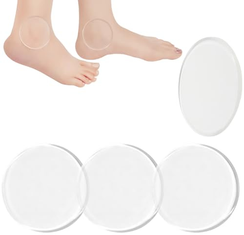 4 Piezas Almohadillas de Gel para Tobillo, Protector para Botas Redondo | 4 Almohadillas de Gel Redondas para Tobillo, Amortiguación y Protección para Patinaje, Hockey y Botas