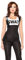 LEG AVENUE 85168 - 3Tl. Kostüm Set Swat Hot Babe, Größe L, schwarz, Damen Karneval Kostüm Fasching