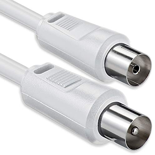 1aTTack AK 2000 - Cable de conexión coaxial (20 m), Color Blanco