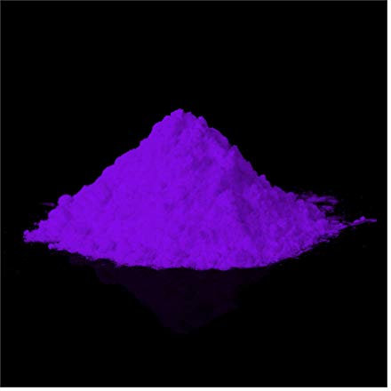 lumentics Premium Leuchtpulver lila - Im Dunkeln nachleuchtendes Uv Farbpulver. 40g phospohereszierende, fluoreszierende, selbstleuchtende Schwarzlicht Pigmente für Harz, Lack, Epoxy u.v.m.