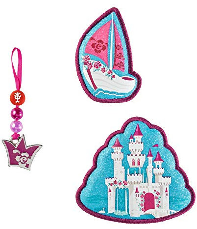 Step by Step Magic Mags „Lovely Castle“, 3-teilig, 2 Magnet-Applikationen und 1 Anhänger, als Ergänzung für den Schulranzen oder Vorschulrucksack, für Mädchen