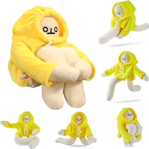 NatureMan 14 Inch Banana Doll Man Plush Banana Pillow Toy with Magnet for Boys & Girls Birthday Gifts