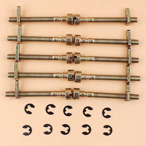 Luxuypon Lot de 10 vis de réglage de tendeur de chaîne pour tronçonneuse McCulloch 335 338 435 436 438 440 441 442 444