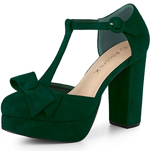 Allegra K Women Halloween Party Chunky Platform Pumps Heels Dress Shoes