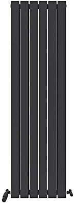 iBathUK Apex Tall Vertical Radiator, Double Flat Panel Radiators, 1600x456mm Slim Radiator, Wall Mounted for Bathroom,Kitchen,Living Room- Anthracite
