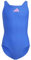 adidas Mädchen Solid Small Logo Swimsuit, Royal Blue/Lucid Pink, 5-6 Years