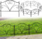 Thealyn de Cerca de jardín decorativa 45 cm de alto x 50 cm de ancho (5 paneles, longitud total de 2,5 m) sin excavación. Cerca de borde de metal resistente a la oxidación para paisajismo