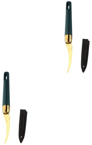 Amosfun 2 Piezas Cortador De Gambas Limpiador De Camarones Duradero Pelador De Tripas De Camarones Desvenador De Langostinos Limpiar La Panza De Pescado Pelador De Gambas Green El Plastico