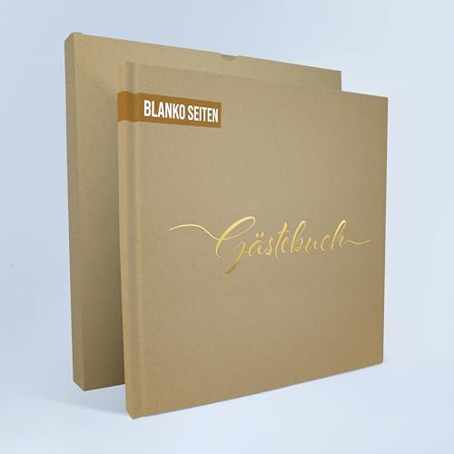 colortouch Gästebuch Hochzeit, 100 Blanko Seiten, Vintage Hochzeit Gästebuch, Hochwertiges Hochzeitsgästebuch, Premium Papier Hochzeitsbuch, Hardcover Gästebuch Album für Geburtstag, Taufe, Party