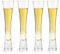 Aramanara 4 Pcs 140 ml Champagne Flutes, Clear Prosecco Glasses, Handmade Crystal Glass Champagne Glasses for Wedding, Housewarming, Parties, Bar, Anniversary