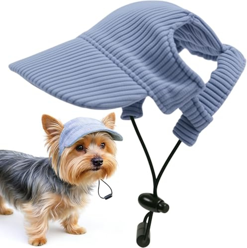 Esshogo Cappello da baseball per animali domestici, cappello da sole, cappello estivo per cuccioli e cani, cappello per cani con fori per le orecchie, cappello per i genitori degli animali domestici