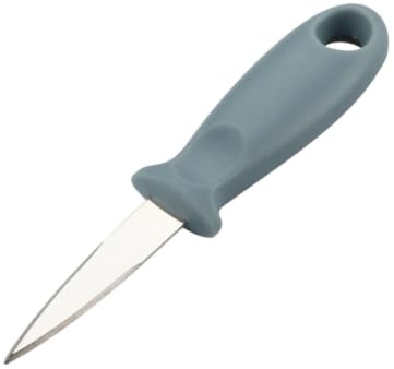 VICASKY Cuchillo para Ostras con Mango de Plástico y Acero Inoxidable, Herramienta Segura con Protector de Mano Adecuado para Uso Doméstico en Mariscos