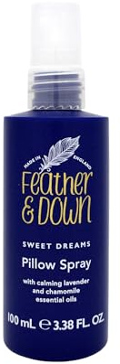 Feather & Down Sweet Dream Pillow Spray (100ml) - With Calming Lavender & Chamomile Essential Oils. Encouraging Calm, Tranquility & a Restful Night's Sleep.