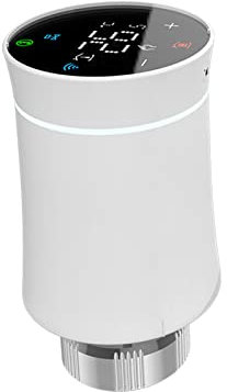 Qiumi Valvola attuatore per radiatore, Tuya ZigBee3.0, Termostato programmabile intelligente, Riscaldatore di temperatura, TRV, Alexa, Controllo vocale