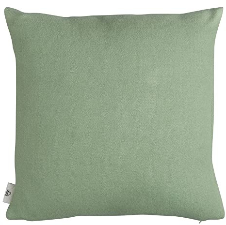 RØROS TWEED - Stemor Kissen - Wollkissen aus norwegischer Lammwolle - Design von Kristine Five Melvær - Kissenmaße: 50 x 50 cm (106573 - Misty Green, 50 x 50 cm)