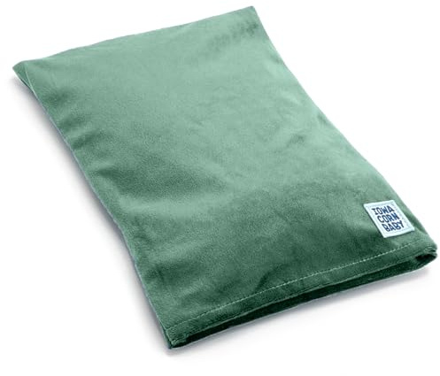 Microwave Heating Pad (with Removable Cover) – Weighted Microwavable Moist Heat Therapy Pad for Back, Neck, Shoulders, and Cramps – Portable, Reusable Cold or Warm Compress, 10 x 7, 2.5lbs