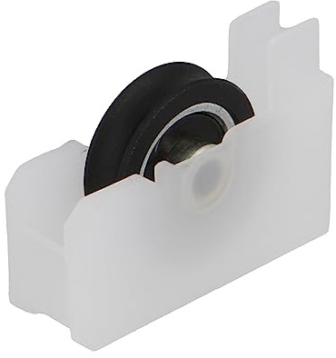 Amig - Rullo per finestra scorrevole - Set da 2 pezzi - Dimensioni 38 x 27 mm - Corpo in nylon con cuscinetti a sfere - Progettato per finestre scorrevoli - Colore bianco - Mod. COR01