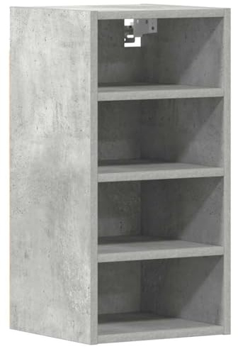 vidaXL Armoire Suspendue Riga Gris béton 30 x 29,