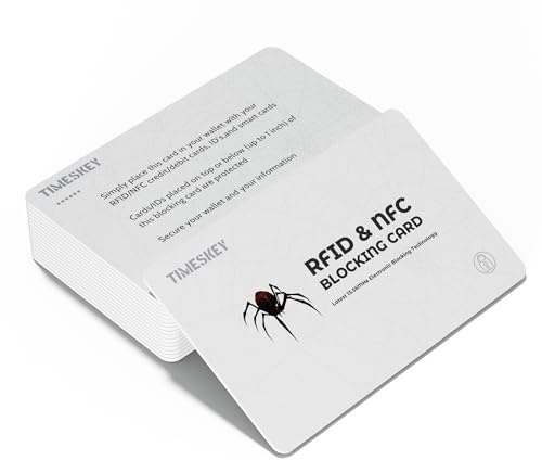 RFID Blocking Cards - 6 Pack Credit Card Protector for Wallet,Shields ID/Credit Card/Passport from Skimming