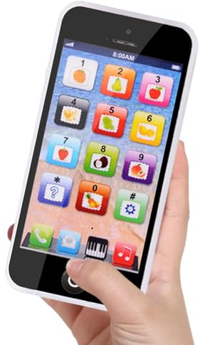 fayarrd Giocattolo del telefono cellulare del bambino - Dispositivo intelligente per bambini con e musica | Telefono touch screen con 8 grandi funzioni, mobile educativo per l'apprendimento della