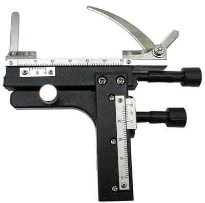 0-60 mm scala microscopio righello di misurazione mobile accessorio per microscopi biologici tavolo calibro calibro accessori microscopio