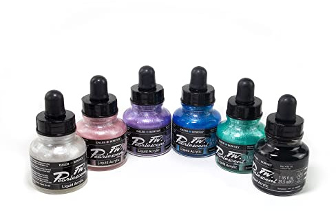 Daler Rowney DR603200006 Fw Ink Pearlescent Effect, JDAFWPE6