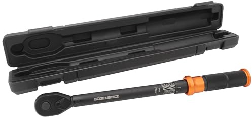 Sägenspezi Drehmomentschlüssel 1/2 Zoll – 20–220 Nm fein einstellbar | 1 Nm Teilung | Reversibel | Kugelverriegelung | inkl. Kalibrierzertifikat & Aufbewahrungsbox | Profi Werkzeug