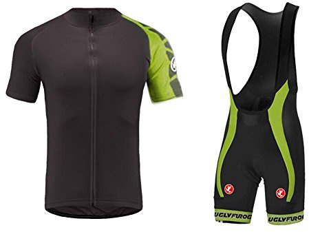 UGLY FROG ESHNE04 Bike Wear Ciclismo Hombres Maillots Bicicleta Conjunto de Ropa de Ciclo Jersey/Correa Pantalones,Montar Ropa Set, Higroscópico, Transpiración, Montar Ropa