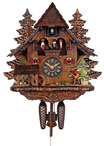 Engstler Quartz Cuckoo Clock - The Successful Fisherman