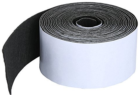 Pllieay 1 Pack Filzband in Selbstklebendem, Polyester-Filzband Möbelfilzstreifen 1.96 inch x 0.04 inch x 14.7 feet für Möbel und Harte Oberflächen