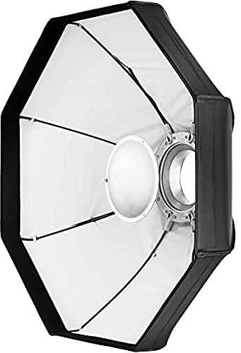 Rollei Beauty Dish 80 cm - Beauty Dish pieghevole con connessione Bowens, Incluso diffusore esterno per la covesrione in softbox