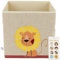 Bieco Aufbewahrungsbox Kinder | Löwen Motiv ca. 36L faltbar | Süße Spielzeug Kiste für Kallax Regal | Aufbewahrungsbox 33x33x33 | Kallax Boxen für Spielzeug Aufbewahrung | Storage Box Kallax